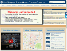 Tablet Screenshot of cityofthornton.net